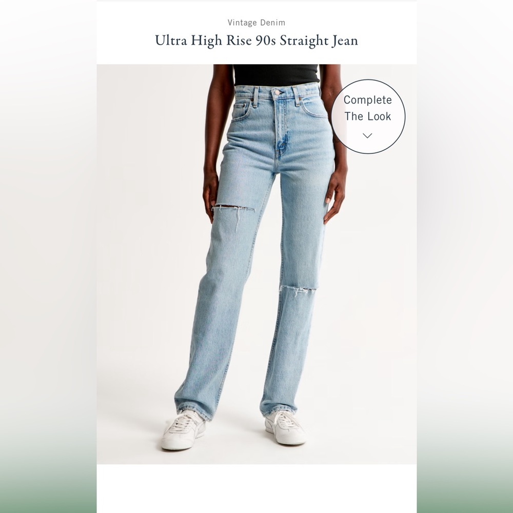 NWT Ultra High Rise 90s Straight Jeans